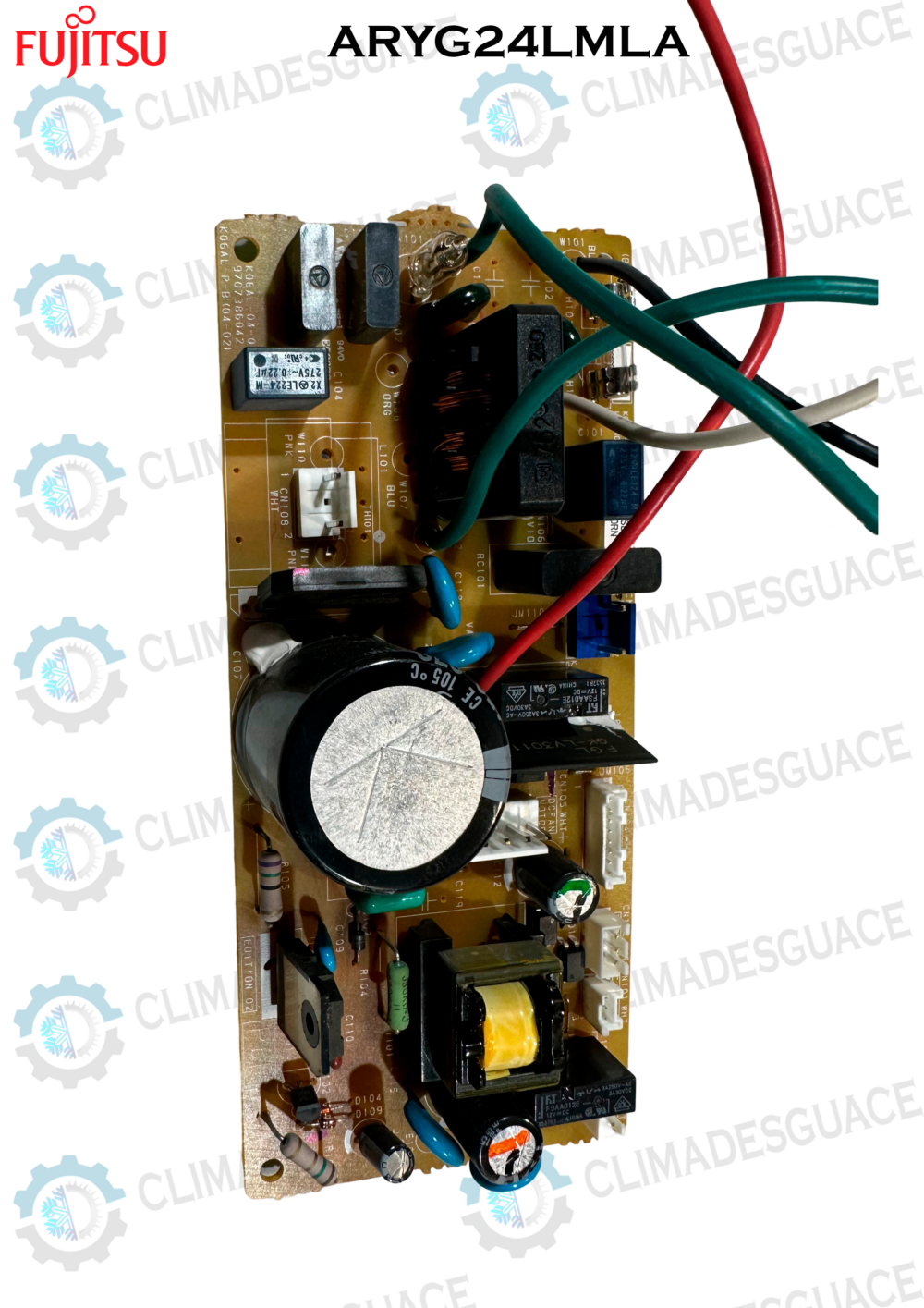 PLACA ELECTRONICA  FUJITSU ARYG24LMLA / K06AL-1200HSE-P0 / K06AL-P-B(04-02) / K06AL-04-02 / *PLA974* - Imagen 2