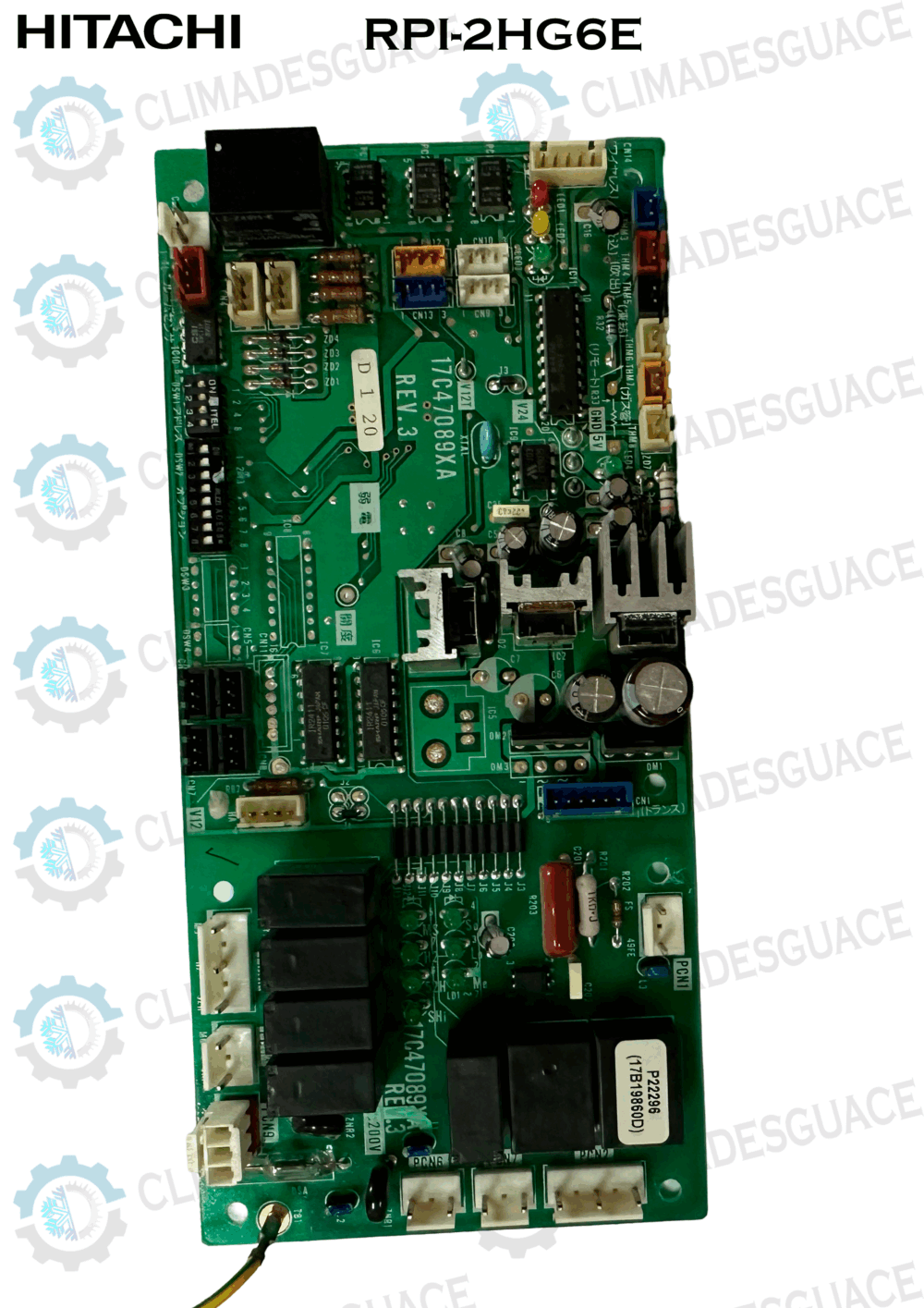 PLACA ELECTRONICA HITACHI RPI-2HG6E / 17C47089XA REV,3 / *PLA152*